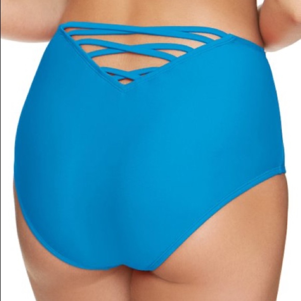 Gossip teal blue high waisted bikini bottoms SML